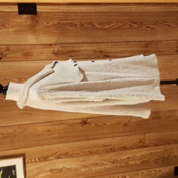 🦏Bucketlist Soft Fuzzy Grey Button-Down Sweater/Jacket (Fits L)🦏 - Picture 7 of 8